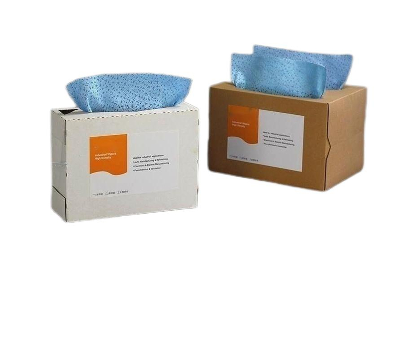 Blue wiping paper and oil absorbing paper