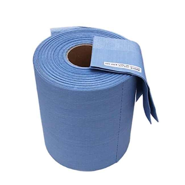 Hot Sale 110gsm Spunlace Nonwoven Blue Pulp Pp Industrial Wipe Paper Roll