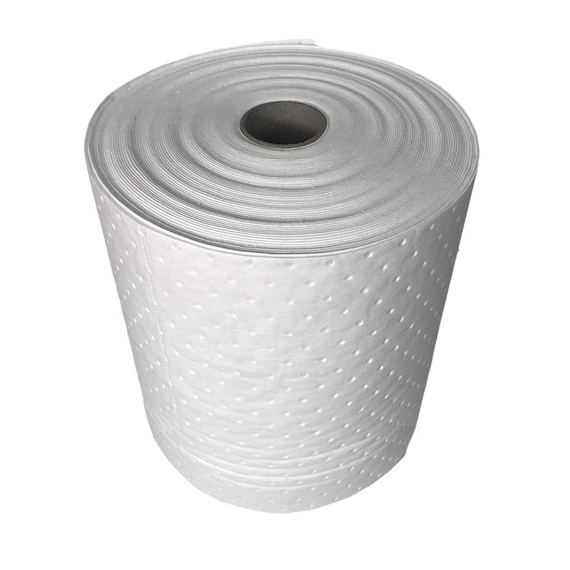 Fast delivery white color polypropylene oil absorbent rolls