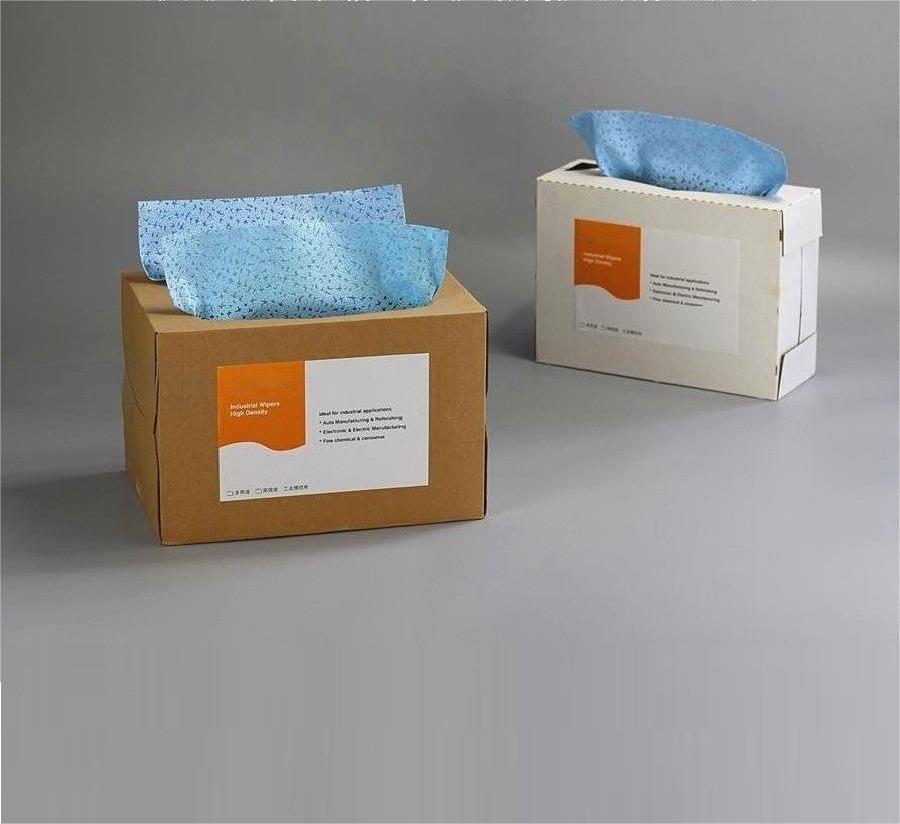 Blue wiping paper and oil absorbing paper