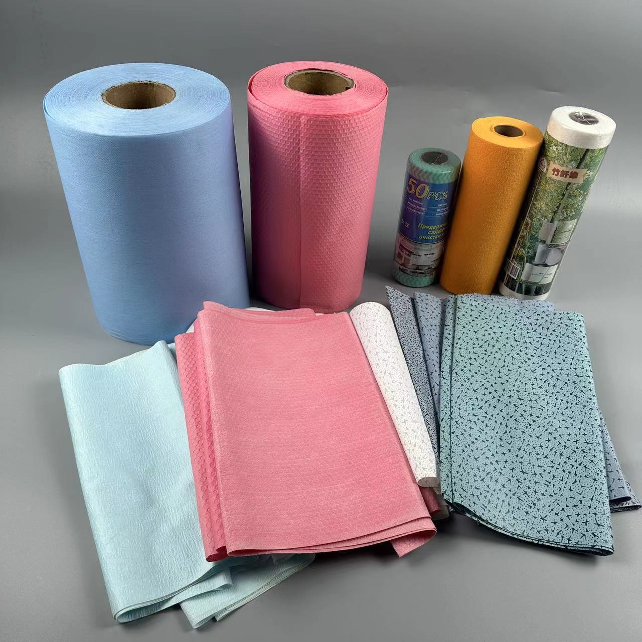 Dust-free Absorbing Oil Industrial Wiping Meltblown PP Nonwoven Cleanroom Wiper Roll