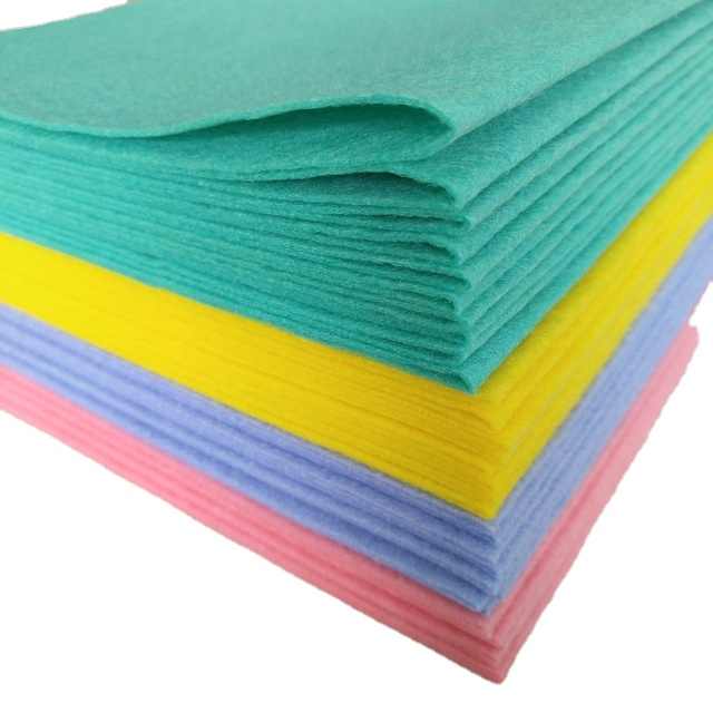 Kitchen Impregnated Cleaning Cloth Nonwoven Needle Punched Kitchen Towel Custom Size Wiping Cloth