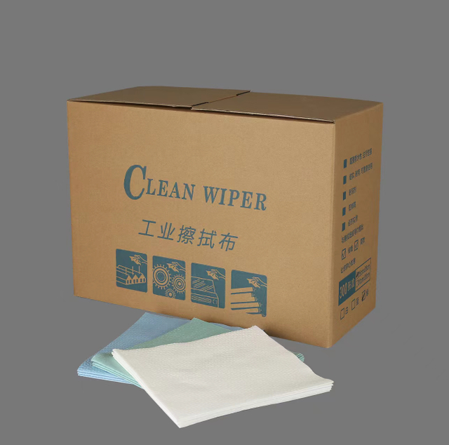 Automobile Engines Mould Oils Quarter-fold Industrial Non-Woven Lint Free Cleaning Wipers